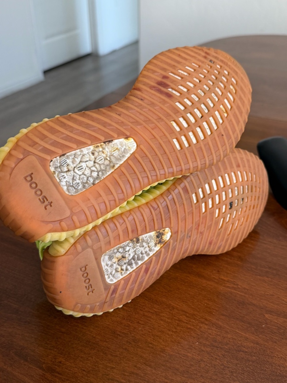 adidas Yeezy Boost 350 V2 Low Semi-Frozen Yellow Size 7.5 No Box “STAINED” - Picture 12 of 12